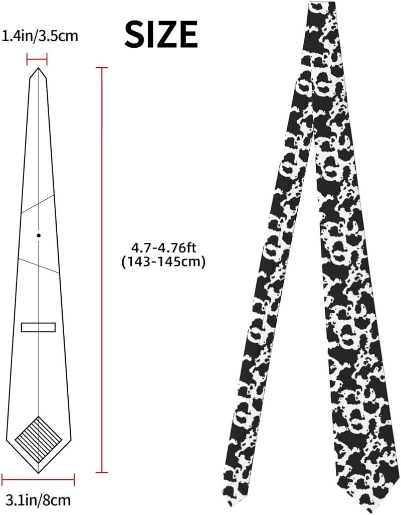 Yilad Tie for Men and Boy Novelty Fun Full Print Men's Necktie Skinny Fashion Narrow Wide - Image 2
